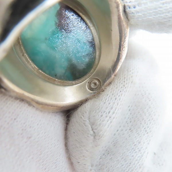 実際に弊社で買取させて頂いた【ギャラ付】アレックスストリーター 2022年SPストーン アマゾナイト エンジェルハートリング カセドラルスター/18.5-19号の画像 4枚目