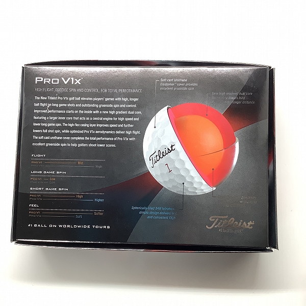 実際に弊社で買取させて頂いた(3)【未使用】Titleist/タイトリスト PRO V1x ゴルフボール ホワイト 1ダースの画像 3枚目