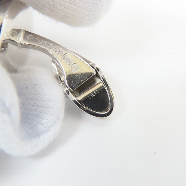 実際に弊社で買取させて頂いたDUNHILL/ダンヒル カフスボタン Ag925 シルバー×ブルーの画像 7枚目