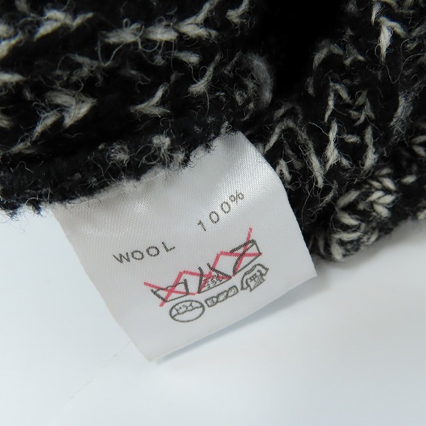 実際に弊社で買取させて頂いたCALEE/キャリー ニット/セーター ブラック/ホワイト/Lの画像 3枚目