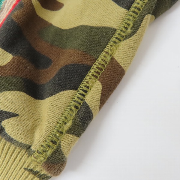 実際に弊社で買取させて頂いたHYDROGEN/ハイドロゲン サイドライン カモフラ ジップアップブルゾン/Mの画像 6枚目