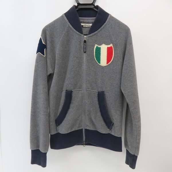 実際に弊社で買取させて頂いたHYDROGEN/ハイドロゲン BRONZAJI ブロンザージ エンブレム ワッペン ジップアップ フリースブルゾン/M