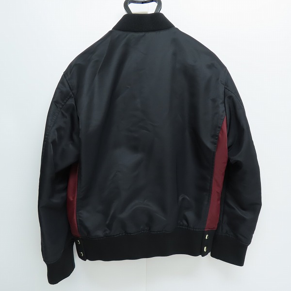 実際に弊社で買取させて頂いたHUGO BOSS/ヒューゴボス ボンバージャケット MA-1 ブラック/46Aの画像 1枚目