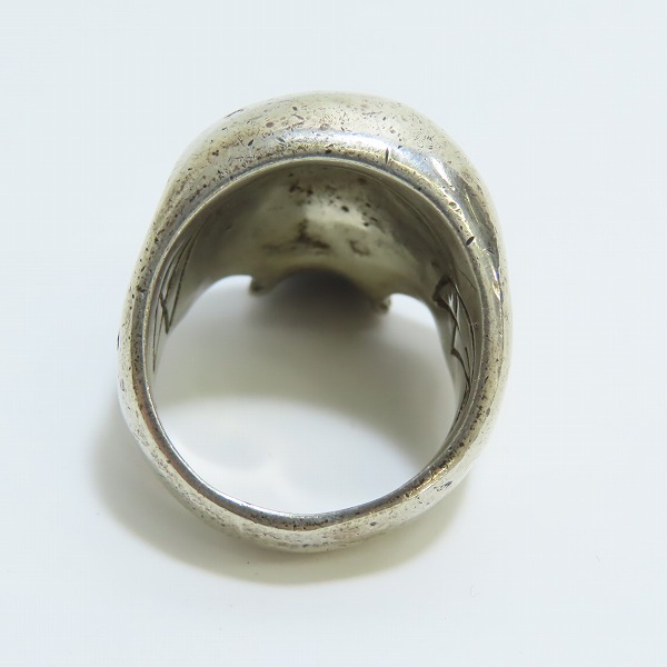 実際に弊社で買取させて頂いたCRAZY PIG/クレイジーピッグ ラージエビルスカルリング 22-23.5号 の画像 5枚目