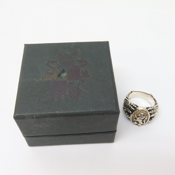 実際に弊社で買取させて頂いたレザーズアンドトレジャーズ スモール スペシャルエディションリング w/ライオン/スティングレイ 22号の画像 9枚目