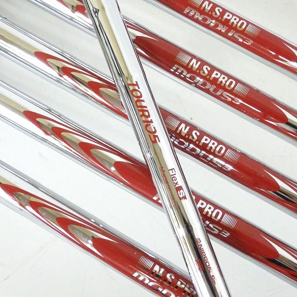 実際に弊社で買取させて頂いたTitleist/タイトリスト T200 アイアン #5～9,Pw 6本セット レフティ/左きき用 N.S.PRO MODUS3 TOUR 105 FLEX:Sの画像 6枚目