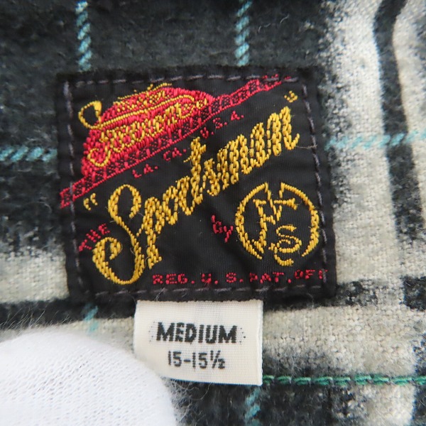 実際に弊社で買取させて頂いたSUGAR CANE/シュガーケーン オンブレチェック 長袖 ワークシャツ /Mの画像 2枚目