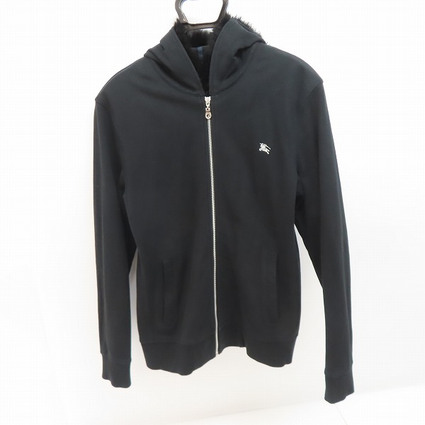 Burberry ブラックレーベル　パーカー　ファー付き　ブラック　y2k Burberry ブラックレーベル パーカー ファー付き ブラック y2k