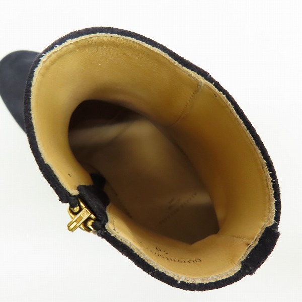実際に弊社で買取させて頂いたdunhill/ダンヒル デューク スウェードレザー サイドジップヒールブーツ DU19R1507G7/40の画像 4枚目