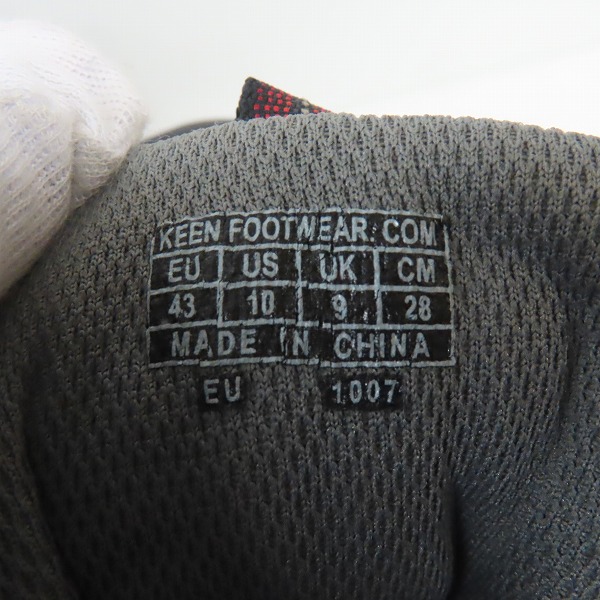 実際に弊社で買取させて頂いた【観賞用】KEEN/キーン ターギーⅡミッド オールレザー トレッキング シューズ 1217-WLNT /28の画像 5枚目