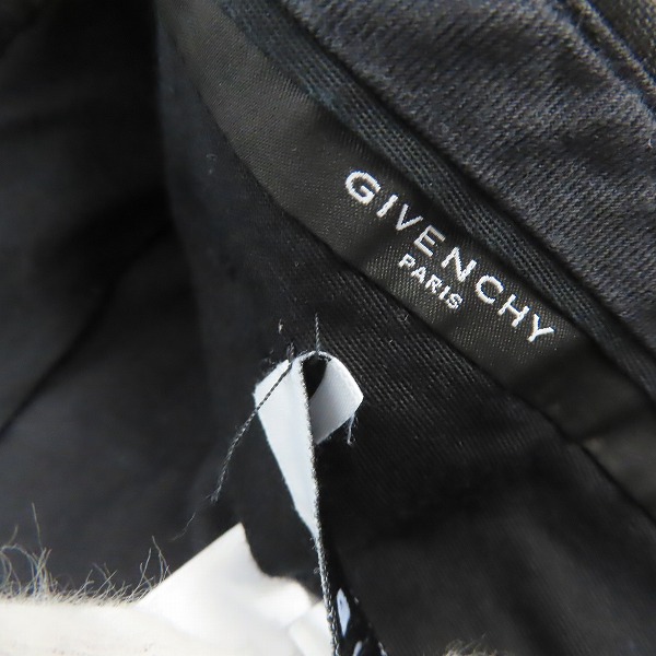 実際に弊社で買取させて頂いたGIVENCHY/ジバンシィ モヘヤ混/ウール サイドブラスチェーン装飾 トラウザーズパンツ 16F 5258 005/46の画像 6枚目