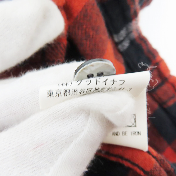 実際に弊社で買取させて頂いたGOOD ENOUGH/グッドイナフ 長袖 チェックシャツ/3の画像 4枚目