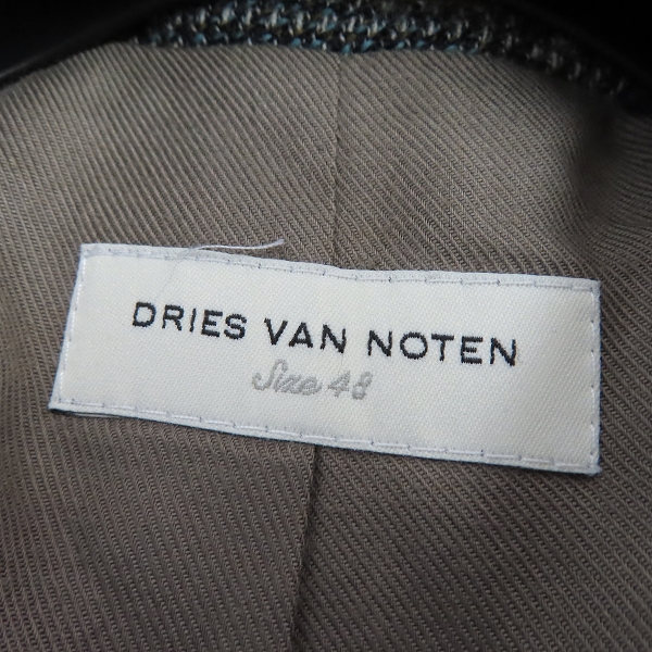 実際に弊社で買取させて頂いたDries Van Noten/ドリス ヴァンノッテン ウール ダブルロングコート 48の画像 2枚目