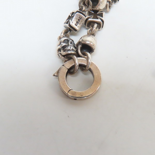 実際に弊社で買取させて頂いたDEAL DESIGN/ディールデザイン スカルズアンドクロスチェーン ネックレス の画像 2枚目