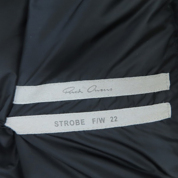 実際に弊社で買取させて頂いたRick Owens/リックオウエンス /GIMP JKT ダウンジャケット RR02B2707NZD4/46の画像 3枚目