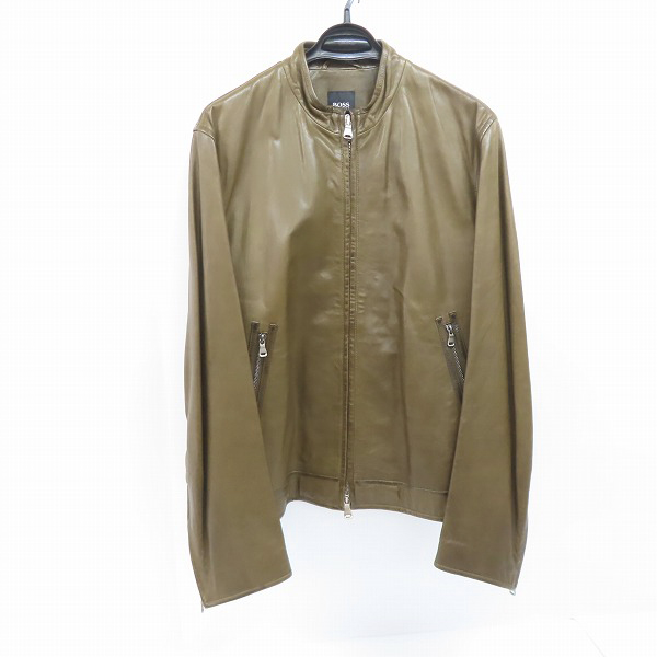 実際に弊社で買取させて頂いたHUGO BOSS/ヒューゴボス ラムレザー ジャケット 52