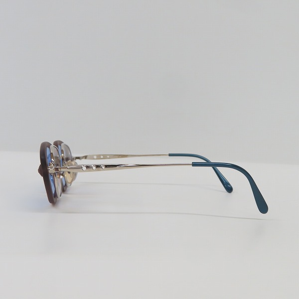 実際に弊社で買取させて頂いた JEAN PAUL GAULTIER/ジャンポールゴルチエ ヴィンテージ サングラス クリップオン レンズブルー 56-7205の画像 3枚目