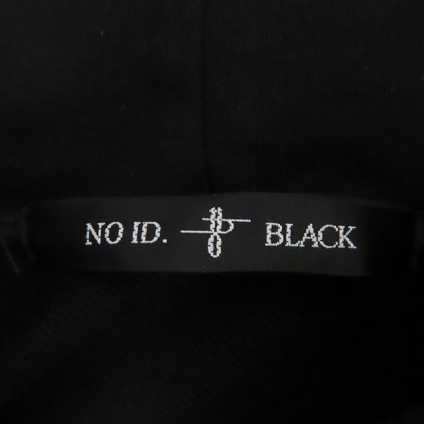 実際に弊社で買取させて頂いたNO ID. BLACK/ノーアイディーブラック 22SS ベロア切替BIGプルオーバーパーカ 448006-579T/ONEの画像 2枚目