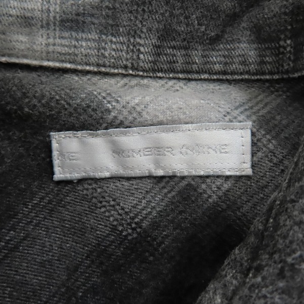 実際に弊社で買取させて頂いたNUMBER(N)INE/ナンバーナイン ウエスタン チェックネルシャツ/2の画像 2枚目