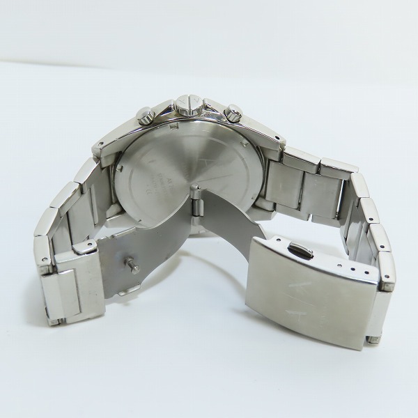 実際に弊社で買取させて頂いたARMANI EXCHANGE/アルマーニ エクスチェンジ クロノグラフ メンズ腕時計 ブラック文字盤 クオーツ AX2600の画像 3枚目