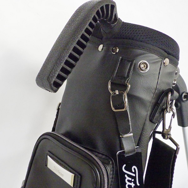 実際に弊社で買取させて頂いたTitleist/タイトリスト AJSSB91 PUセルフスタンドキャリー スタンド式 クラブケース ブラックの画像 4枚目