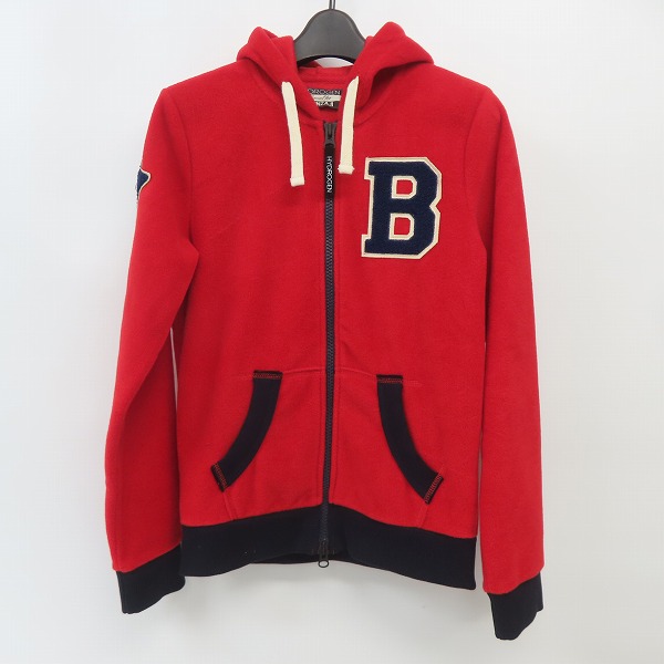 実際に弊社で買取させて頂いたHYDROGEN/ハイドロゲン BRONZAJI ブロンザージ ワッペン フリース ジップアップパーカー/S