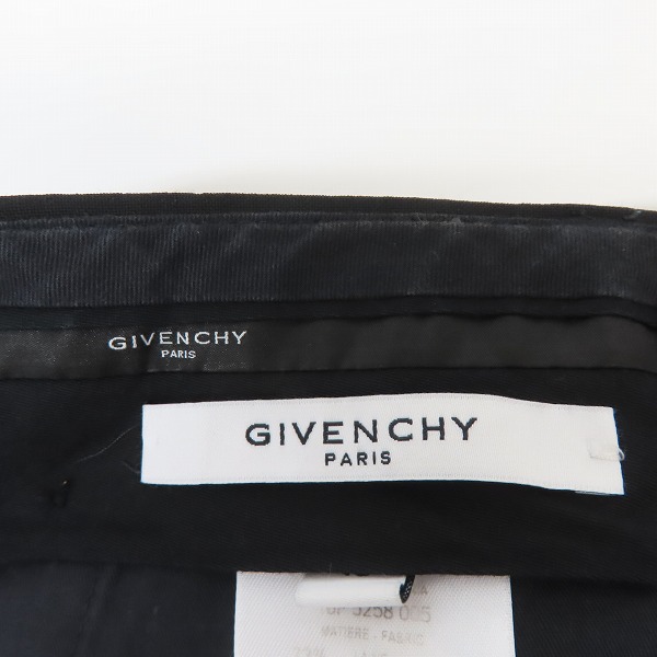 実際に弊社で買取させて頂いたGIVENCHY/ジバンシィ モヘヤ混/ウール サイドブラスチェーン装飾 トラウザーズパンツ 16F 5258 005/46の画像 3枚目