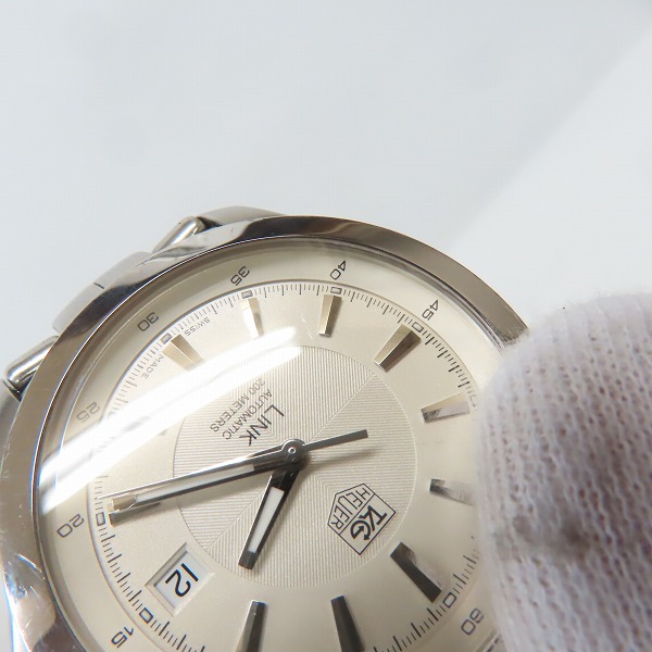 実際に弊社で買取させて頂いたTUG HEUER/タグホイヤー LINK/リンク 自動巻き 腕時計 WJF2111の画像 5枚目
