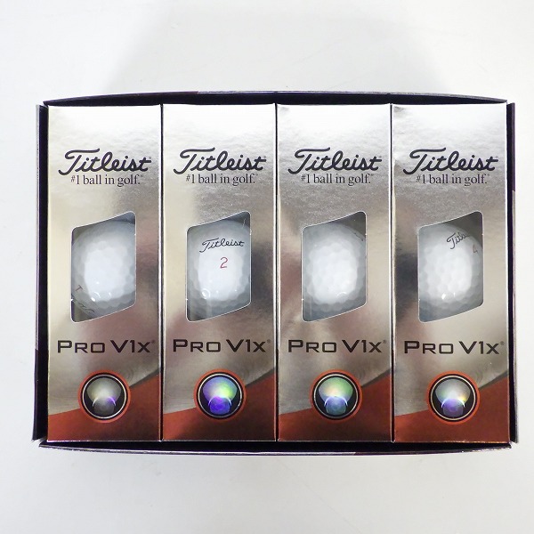 実際に弊社で買取させて頂いた【未使用】Titleist/タイトリスト PRO V1x ゴルフボール ホワイト 1ダース
