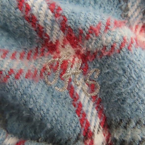 実際に弊社で買取させて頂いたNUMBER (N)INE/ナンバーナイン 05AW HIGH STREET期 THS刺繍 チェック柄 ネルシャツ/2の画像 6枚目