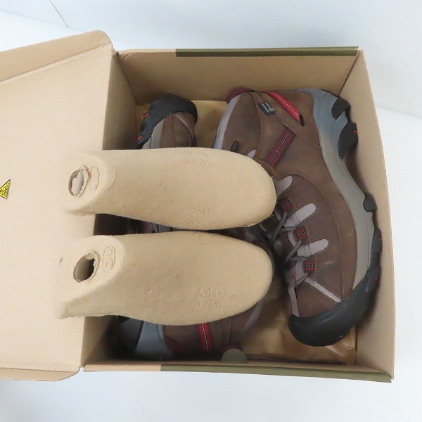 実際に弊社で買取させて頂いた【観賞用】KEEN/キーン ターギーⅡミッド オールレザー トレッキング シューズ 1217-WLNT /28の画像 7枚目