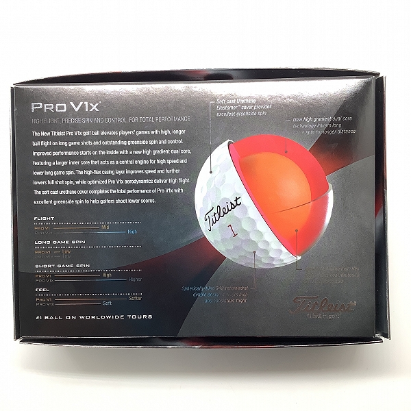 実際に弊社で買取させて頂いた(1)【未使用】Titleist/タイトリスト PRO V1x ゴルフボール ホワイト 1ダースの画像 3枚目