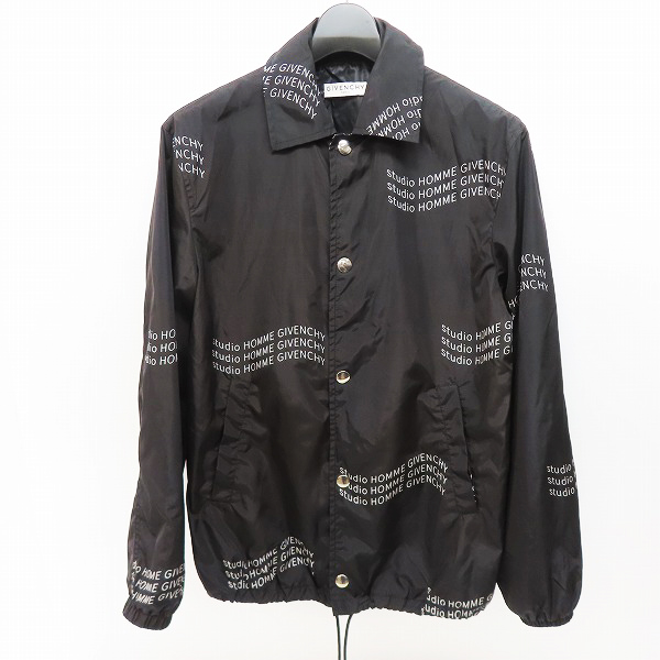 実際に弊社で買取させて頂いた【JPタグ】GIVENCHY/ジバンシイ STUDIO HOMME コーチジャケット BM00C712MB/46