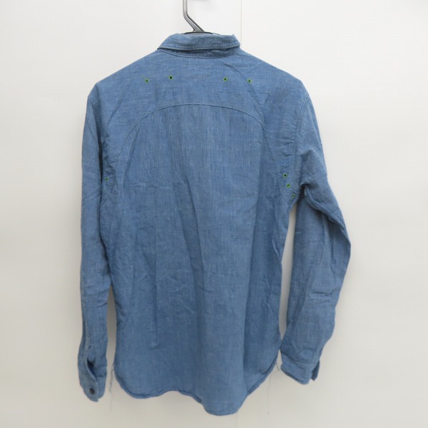 実際に弊社で買取させて頂いたSUGAR CANE×Mister Freedom/シュガーケン×ミスターフリーダム SECOYA SHIRT シャンブレー ワークシャツ SC28089 /Mの画像 1枚目