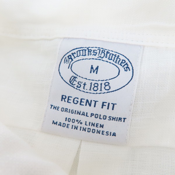 実際に弊社で買取させて頂いた【未使用】Brooks Brothers/ブルックスブラザーズ 麻リネンシャツ 長袖/Mの画像 2枚目