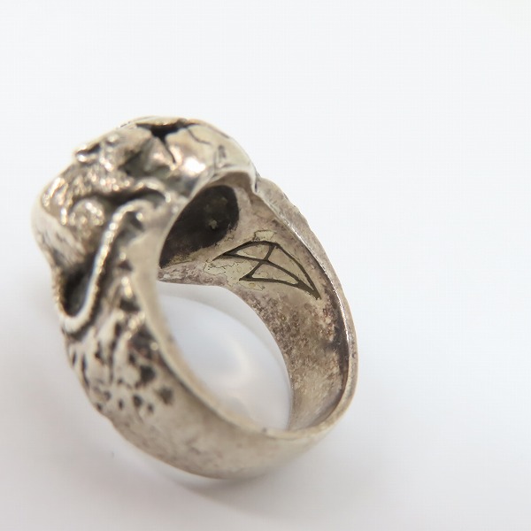 実際に弊社で買取させて頂いたCRAZY PIG/クレイジーピッグ スカルリング 9号の画像 6枚目