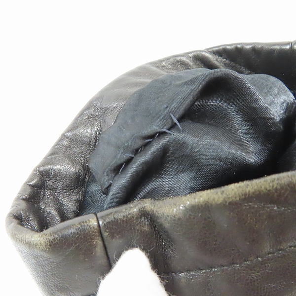 実際に弊社で買取させて頂いたGIORGIO ARMANI/ジョルジオアルマーニ ラムレザー ジャケット /46の画像 7枚目