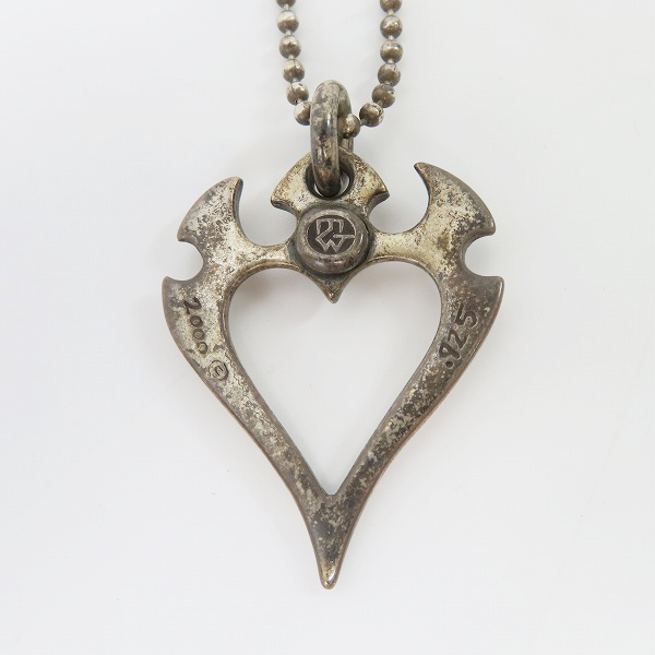 実際に弊社で買取させて頂いた(2)TRAVIS WALKER/トラヴィスワーカー ヴァンパイアハートペンダントの画像 1枚目