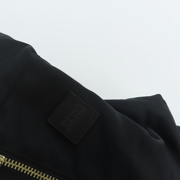 実際に弊社で買取させて頂いたHUGO BOSS/ヒューゴボス ボンバージャケット MA-1 ブラック/46Aの画像 8枚目