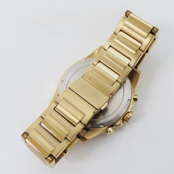 実際に弊社で買取させて頂いたARMANI EXCHANGE/アルマーニエクスチェンジ クォーツ クロノグラフ 紺文字盤 腕時計 AX7116【動作未確認】の画像 2枚目