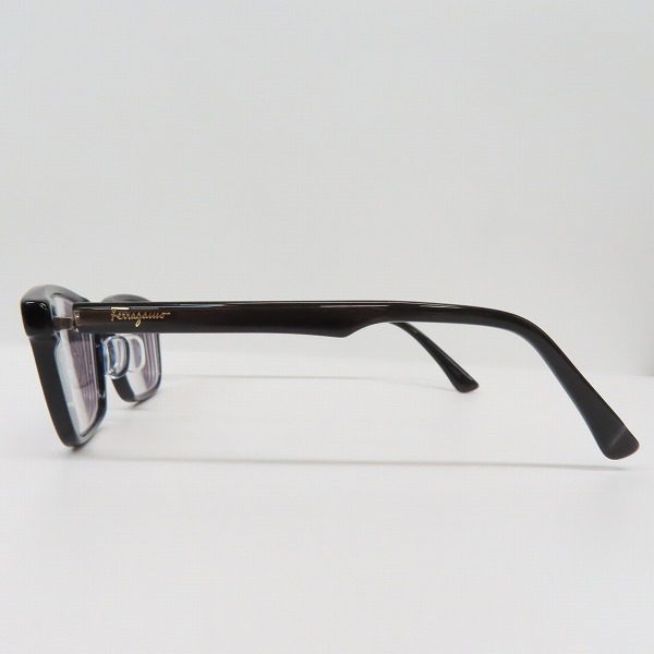 実際に弊社で買取させて頂いた999.9×Salvatore Ferragamo/フォーナインズ×サルヴァトーレフェラガモ 度入り眼鏡/メガネフレーム/アイウェア SF9002 001の画像 2枚目