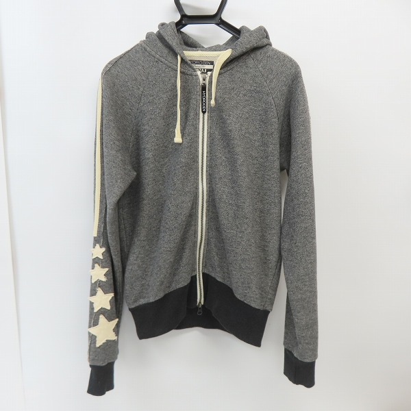 実際に弊社で買取させて頂いたHYDROGEN/ハイドロゲン BRONZAJI ブロンザージ スターワッペン サイドライン ジップアップパーカー グレー系/S