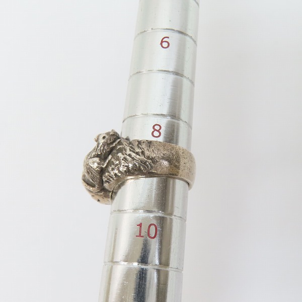 実際に弊社で買取させて頂いたCRAZY PIG/クレイジーピッグ スカルリング 9号の画像 8枚目