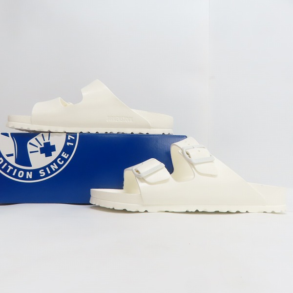 実際に弊社で買取させて頂いたBIRKENSTOCK/ビルケンシュトック ARIZONA/アリゾナ サンダル ホワイト 0129443/40の画像 3枚目