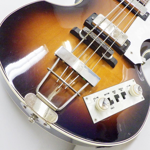 実際に弊社で買取させて頂いた★Greco/グレコ VB-80 S バイオリンベースType 4弦エレキベース 1993年製 ハードケース付 の画像 6枚目