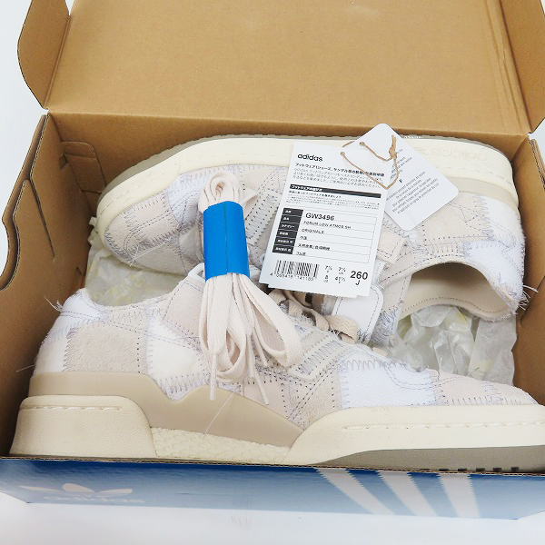 実際に弊社で買取させて頂いたRECOUTURE×atmos×adidas/リクチュール×アトモス×アディダス FORUM LOW フォーラム ロー GW3496/26の画像 7枚目