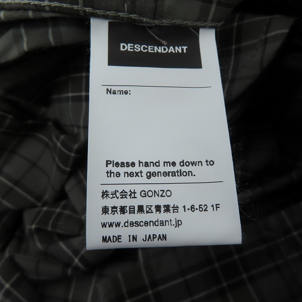 実際に弊社で買取させて頂いたDESCENDANT/ディセンダント CORDURA SHORE BEACH PANTS チェック柄 ビーチパンツ 211WVDS-PTM01/2の画像 4枚目