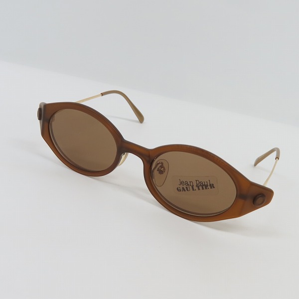 実際に弊社で買取させて頂いた JEAN PAUL GAULTIER/ジャンポールゴルチエ ヴィンテージ ゴールドフレーム サングラス クリップオン 56-7202