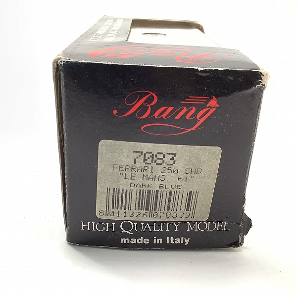 実際に弊社で買取させて頂いたBANG/バン FERRARI 250 SWB LE MAN 61 ミニカー 1/43の画像 9枚目