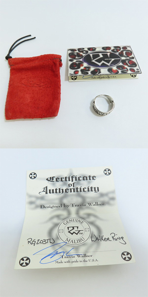 実際に弊社で買取させて頂いたTRAVIS WALKER/トラヴィスワーカー WALKER LOGO RING リング 20.5-21.5号の画像 9枚目